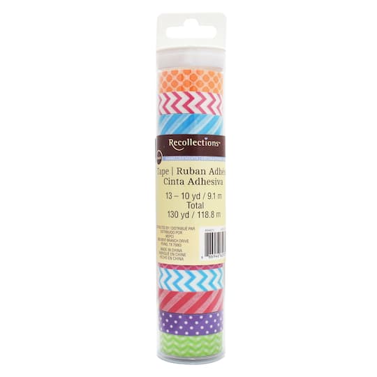 Basics Print Washi Tape Tube by Recollections™